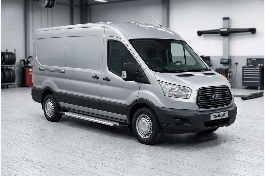 Ford Transit 2014– Sānu pakāpieni New Vision Grey (2 gab., alumīnijs) L1 (Standarta) Image