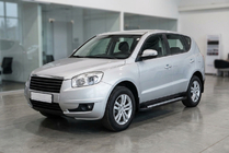 Geely Emgrand X7 2011– Sānu sliekšņi New Vision Black (2 gab., alumīnijs) foto 1
