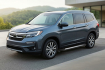 Honda Pilot 2015–2022 Sānu sliekšņi New Vision Black (2 gab., alumīnijs) foto 1