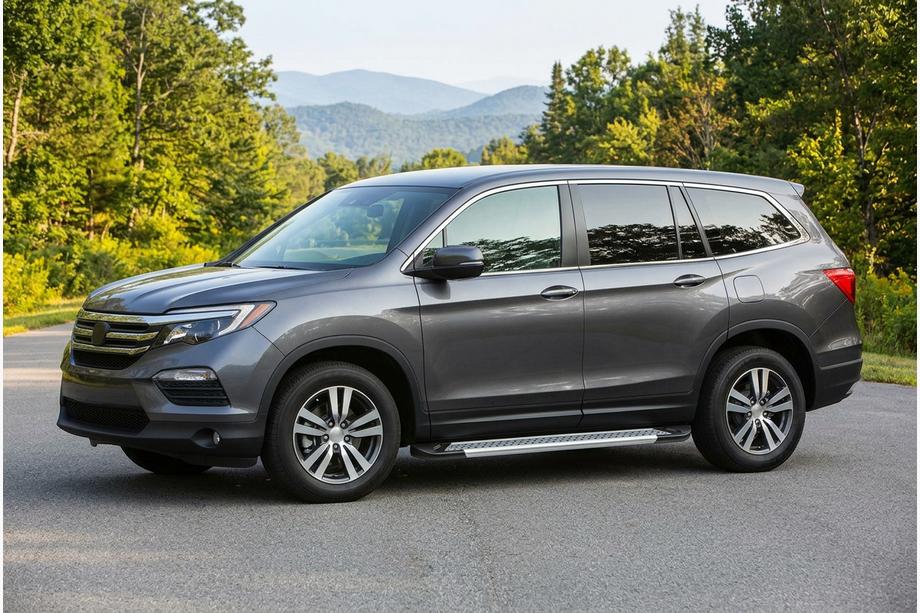 Honda Pilot 2015–2022 Sānu pakāpieni New Vision Grey (2 gab., alumīnijs) Image
