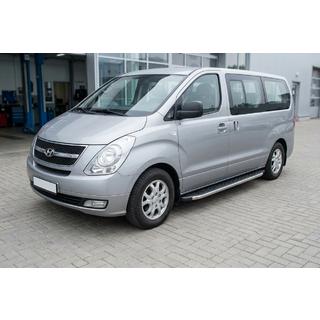 BlackLine sānu pakāpieni (2 gab., alum.) Hyundai H300, H1, Starex 2008–2020 foto 1