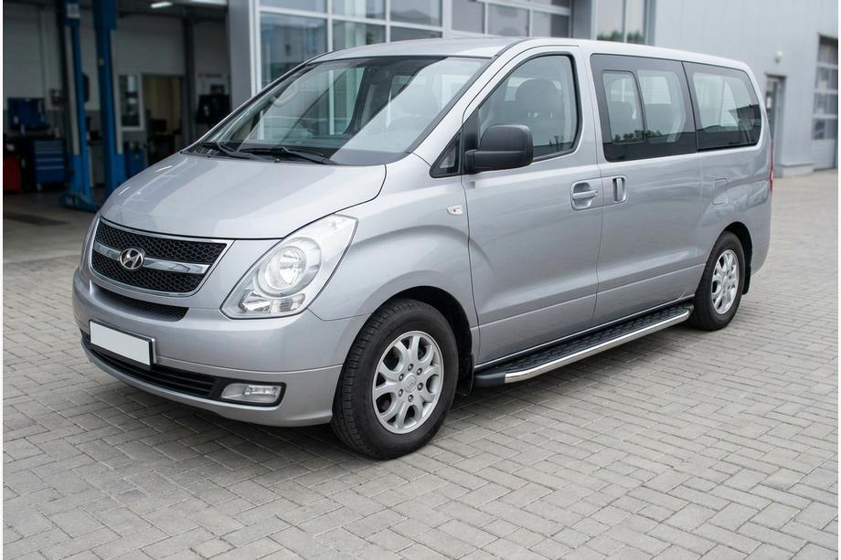 Hyundai H300, H1, Starex 2008–2020 BlackLine sānu pakāpieni (2 gab., alum.) Image