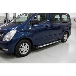 Sānu sliekšņi Line (2 gab., alumīnija) Hyundai H300, H1, Starex 2008–2020 foto 3