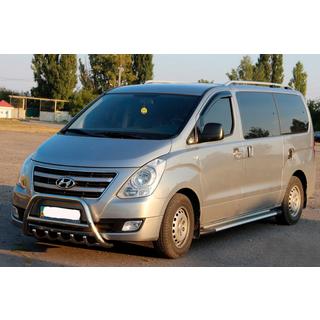 Sānu sliekšņi Line (2 gab., alumīnija) Hyundai H300, H1, Starex 2008–2020 foto 1