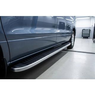 Sānu sliekšņi Tayga Grey (2 gab., alumīnijs) Hyundai H300, H1, Starex 2008–2020 foto 1