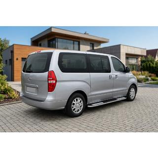 Sānu sliekšņi Tayga V2 (2 gab., alumīnija) Hyundai H300, H1, Starex 2008–2020 foto 1