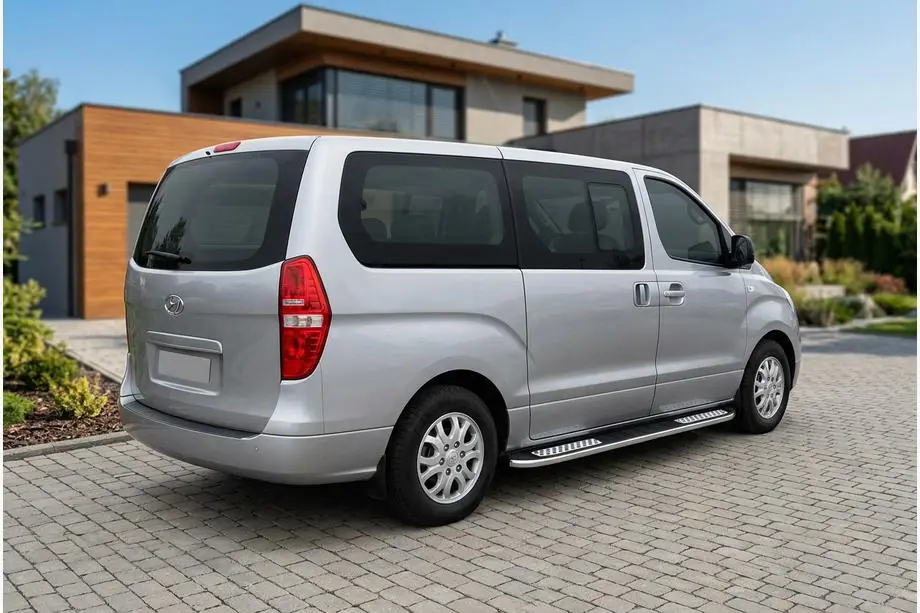 Hyundai H300, H1, Starex 2008–2020 Sānu sliekšņi Tayga V2 (2 gab., alumīnija) Image