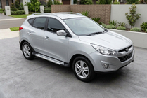 Hyundai IX-35 2010–2015 Sānu pakāpieni New Vision Grey (2 gab., alumīnijs) foto 2