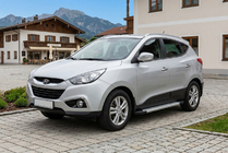 Hyundai IX-35 2010–2015 Sānu pakāpieni New Vision Grey (2 gab., alumīnijs) foto 1