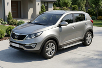 Kia Sportage 2010–2015 Sānu pakāpieni New Vision Grey (2 gab., alumīnijs) foto 1