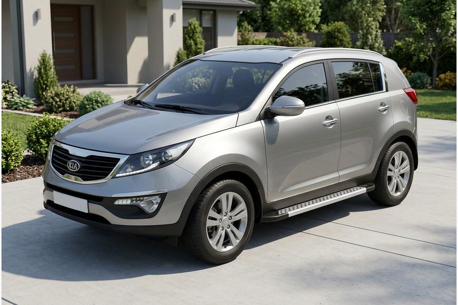 Kia Sportage 2010–2015 Sānu pakāpieni New Vision Grey (2 gab., alumīnijs) Image