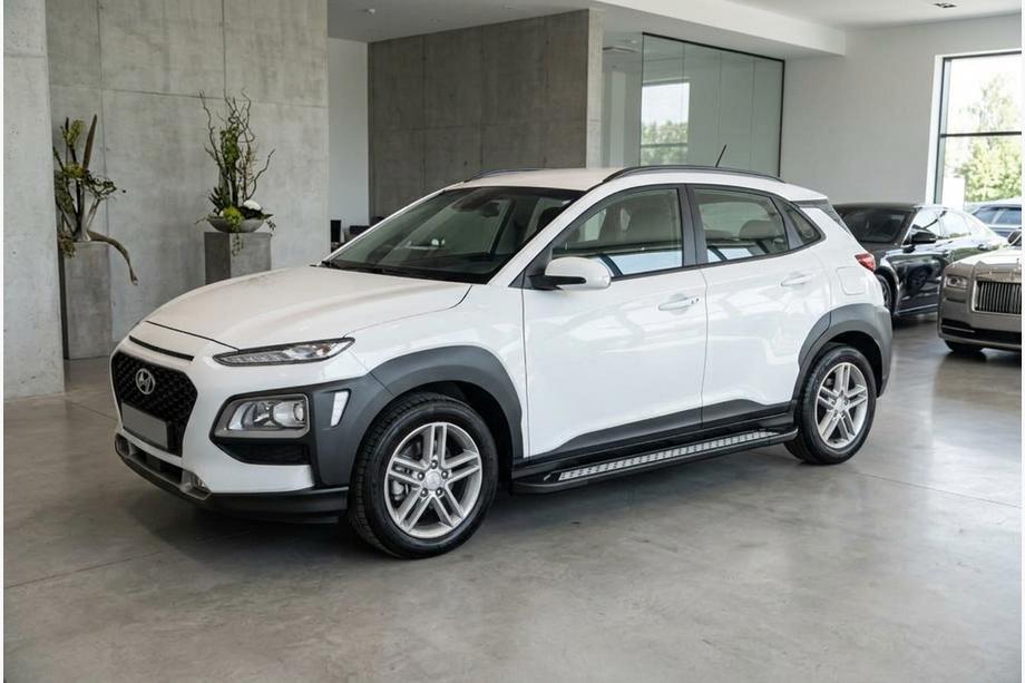Hyundai Kona 2017–2023 Sānu sliekšņi New Vision Black (2 gab., alumīnijs) Image