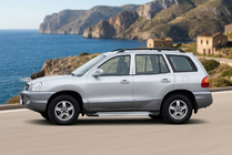 Hyundai Santa Fe 1 2000–2006 Sānu pakāpieni New Vision Grey (2 gab., alumīnijs) foto 1
