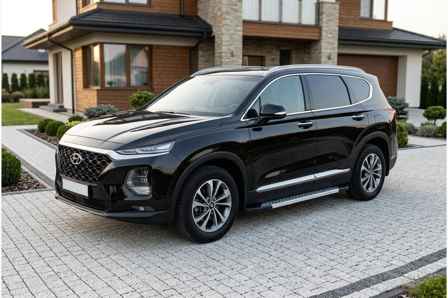 Hyundai Santa Fe 4 2018–2023 Sānu pakāpieni New Vision Grey (2 gab., alumīnijs) Image
