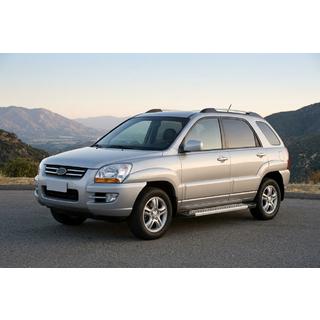 Sānu pakāpieni New Vision Grey (2 gab., alumīnijs) Kia Sportage 2004–2010 foto 1