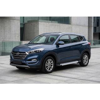 Sānu pakāpieni New Vision Grey (2 gab., alumīnijs) Hyundai Tucson TL 2016–2021 foto 1