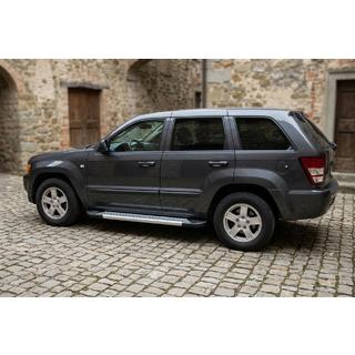 Sānu pakāpieni New Vision Grey (2 gab., alumīnijs) Jeep Grand Cherokee WK 2004–2010 foto 1