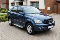 Kia Sorento I BL 2002–2009 Sānu pakāpieni New Vision Grey (2 gab., alumīnijs) foto 1