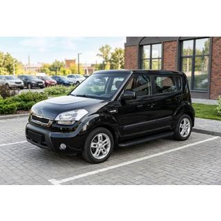 Sānu sliekšņi Tayga Black (2 gab., alumīnijs) Kia Soul I 2008–2013 foto 1