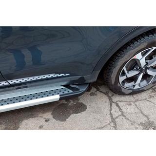 Sānu pakāpieni New Vision Grey (2 gab., alumīnijs) Kia Sportage 2015–2021 foto 3