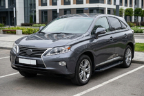 Lexus RX 2009–2015 Sānu sliekšņi RedLine Black (2 gab., alumīnijs) foto 1