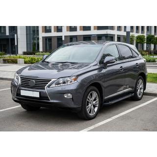 Sānu sliekšņi RedLine Black (2 gab., alumīnijs) Lexus RX 2009–2015 foto 1