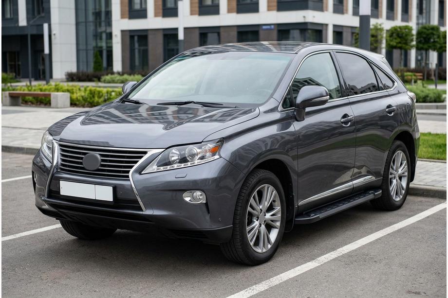 Lexus RX 2009–2015 Sānu sliekšņi RedLine Black (2 gab., alumīnijs) Image