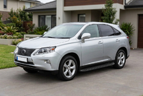 Lexus RX 2009–2015 Sānu pakāpieni Tayga Black (2 gab., alumīnijs) foto 1