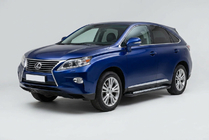 Lexus RX 2009–2015 New Vision Black sānu sliekšņi (2 gab., alumīnijs) foto 1