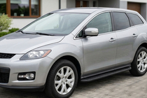 Mazda CX-7 2006–2012 Sānu sliekšņi Tayga Black (2 gab., alumīnijs) foto 1