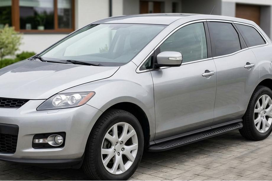 Mazda CX-7 2006–2012 Sānu sliekšņi Tayga Black (2 gab., alumīnijs) Image