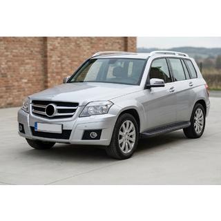 Sānu sliekšņi Tayga Black (2 gab., alumīnijs) Mercedes GLK class X204 2008–2015 foto 1