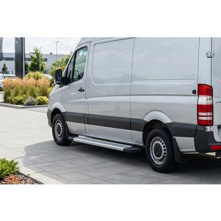Sānu pakāpieni New Vision Grey (2 gab., alumīnijs) Mercedes Sprinter W906 2006–2018 foto 1