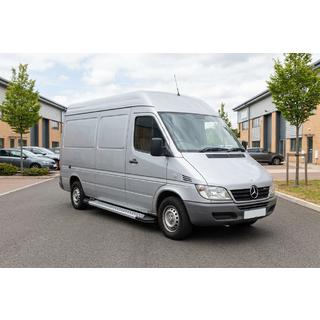 Sānu pakāpieni New Vision Grey (2 gab., alumīnijs) Mercedes Sprinter W901/902/903/904/905 1995–2006 foto 1