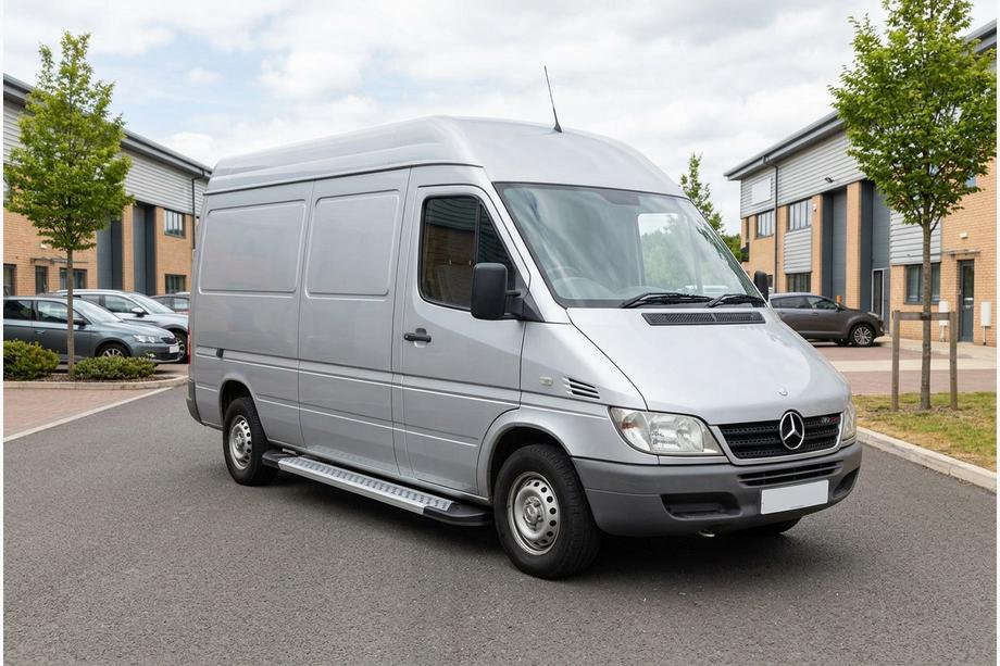 Mercedes Sprinter W901/902/903/904/905 1995–2006 Sānu pakāpieni New Vision Grey (2 gab., alumīnijs) Garā riteņu bāze Image