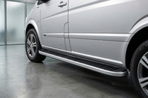 Mercedes Vito W639 2004–2014 Sānu sliekšņi Tayga Grey (2 gab., alumīnijs) Īsā (short) un vidējā (long) foto 1