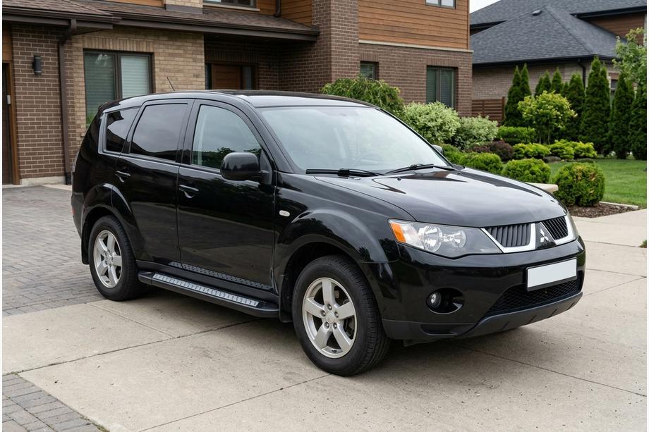 Mitsubishi Outlander 2006–2012 New Vision Black sānu sliekšņi (2 gab., alumīnijs) Image