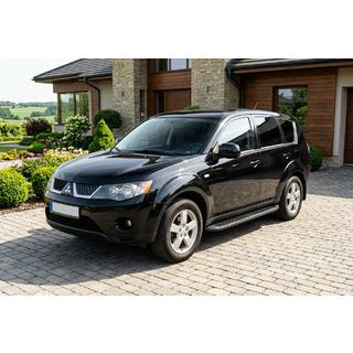 Sānu sliekšņi Tayga Black (2 gab., alumīnijs) foto 1