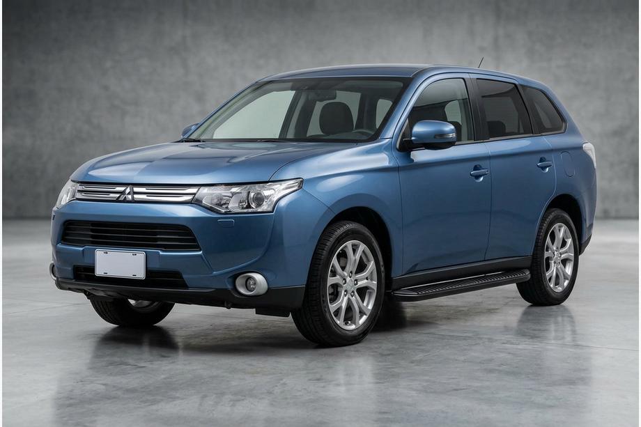 Mitsubishi Outlander 2012–2021 Sānu sliekšņi Tayga Black (2 gab., alumīnijs) Image