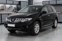 Nissan Murano 2008–2014 Sānu sliekšņi Tayga Black (2 gab., alumīnijs) foto 1