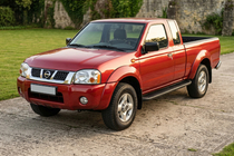 Nissan NP300 1999–2015 Sānu sliekšņi Tayga Black (2 gab., alumīnijs) foto 1