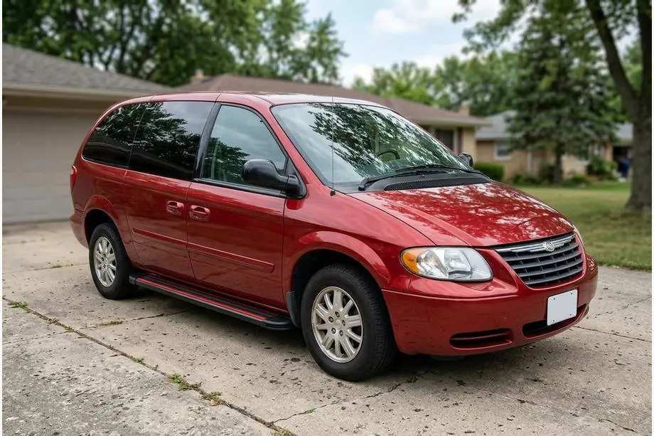 Chrysler Voyager 2001–2007 Sānu pakāpieni Maya Red (2 gab., alumīnijs) Image