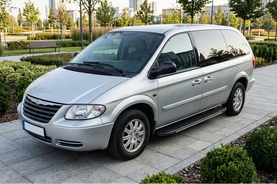 Chrysler Voyager 2001–2007 Sānu sliekšņi Bosphorus Grey (2 gab., alumīnijs) Image