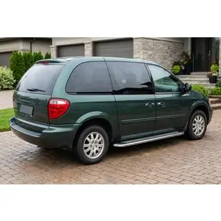 Sānu sliekšņi Maydos V2 (2 gab., alumīnijs) Chrysler Voyager 2001–2007 foto 1