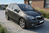Opel Mokka 2012–2021 Sānu sliekšņi Tayga Black (2 gab., alumīnijs) foto 1