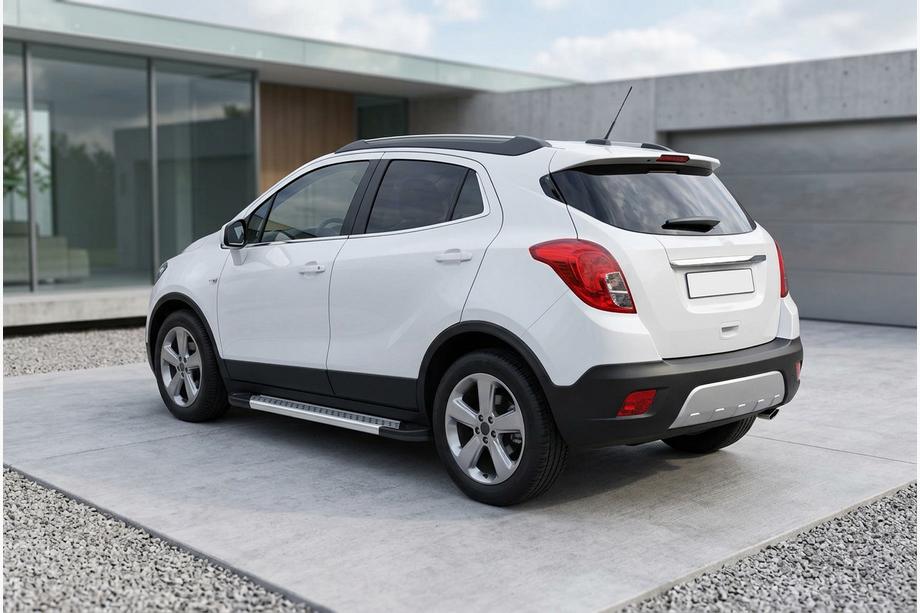 Opel Mokka 2012–2021 Sānu pakāpieni New Vision Grey (2 gab., alumīnijs) Foto 1