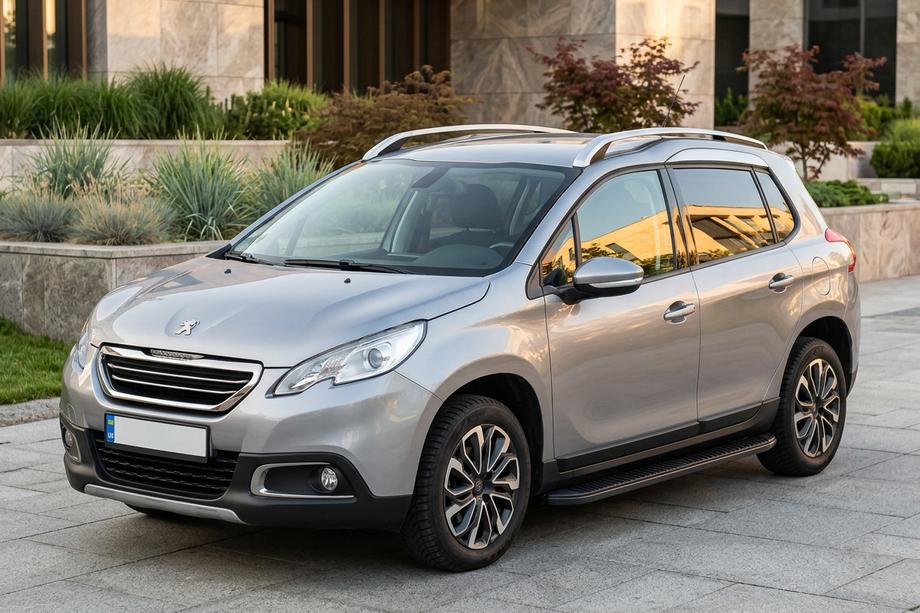 Peugeot 2008 2013–2019 Sānu sliekšņi Tayga Black (2 gab., alumīnijs) Image