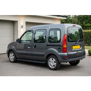 Sānu sliekšņi Tayga Black (2 gab., alumīnijs) Renault Kangoo 1998–2008 foto 1