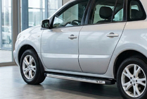 Renault Koleos 2008–2016 Sānu pakāpieni BlackLine (2 gab., alumīnijs) foto 1