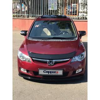 Priekšējā bufera lūpas uzlika (melna) Honda Civic Sedan VIII 2006–2011 foto 1